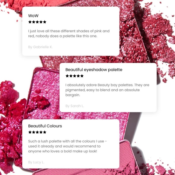 Beauty Bay "Berries 42 Colour" eyeshadow palette - Picture 6 of 7